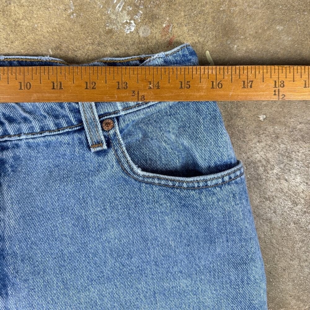 Vintage Levi's 550 Jeans Women's 14 Relaxed‎ Fit Tapered Leg 1998 Light Wash - Picture 9 of 12